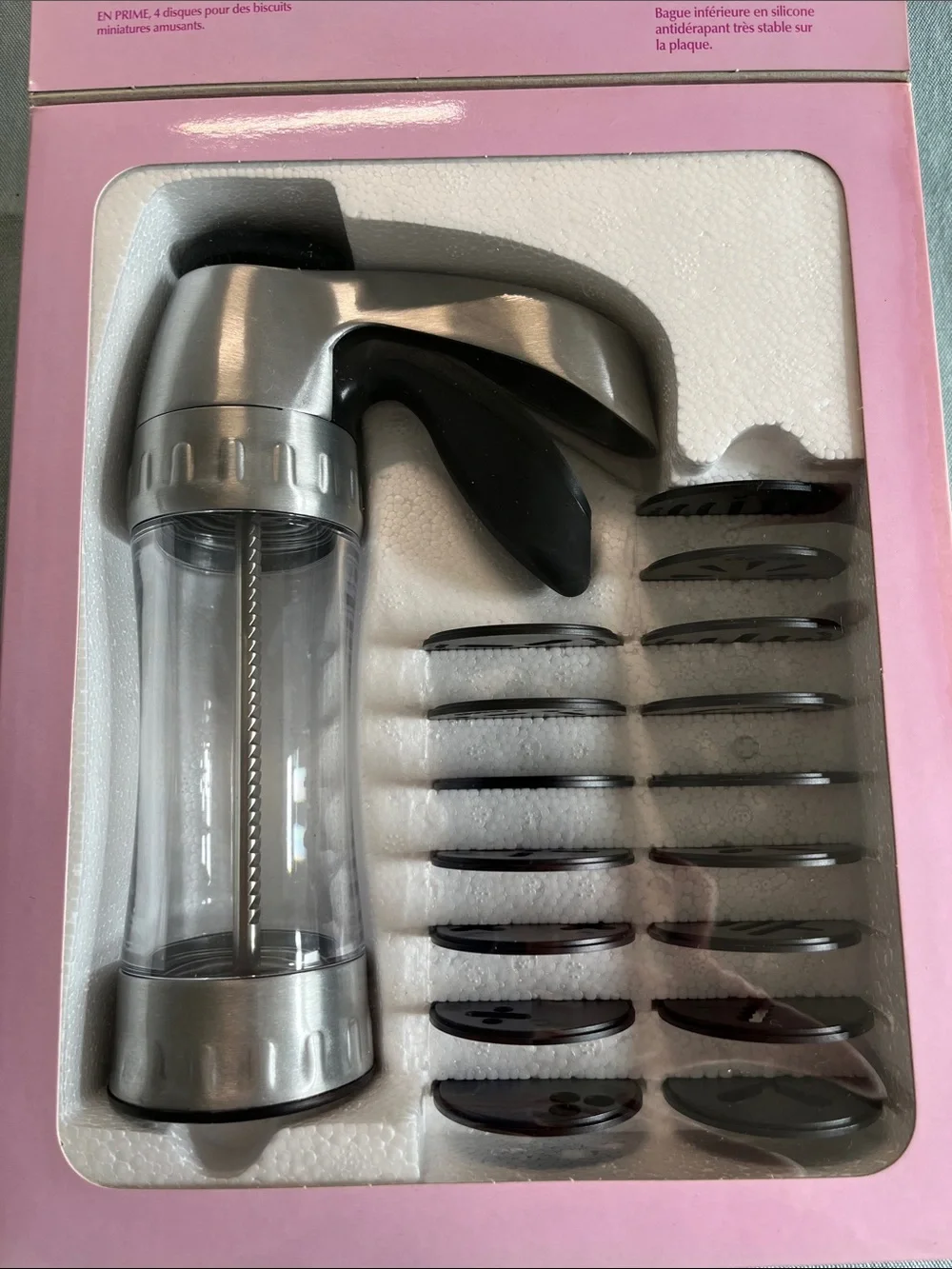 Wilton Cookie Pro Ultra II Cookie Press - Silver and Black